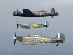 The amazing sight of the Battle of Britain Memorial Flight (Crown Copyright)